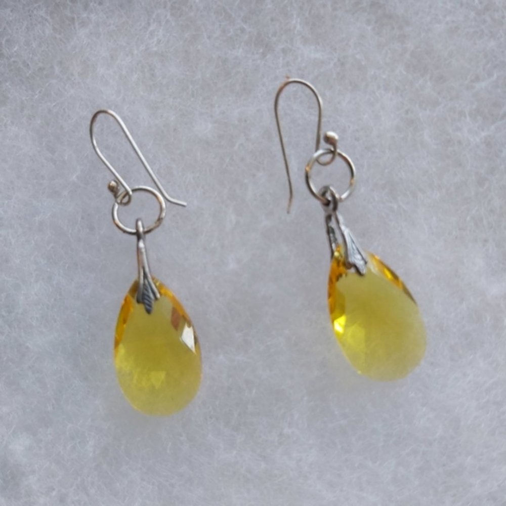Swarovski Crystal Sterling Silver Earrings